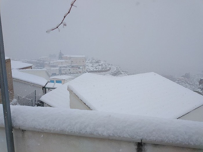 GRAN NEVADA POR LA BORRASCA GLORIA.