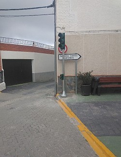 Semáforo de la plaza Isabel I.